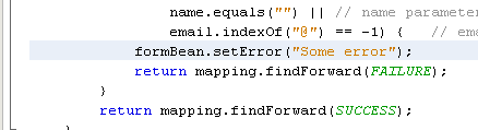 NetBeans with struts framework project - adding source code to the LoginAction