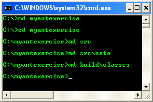 Creating class sub directory