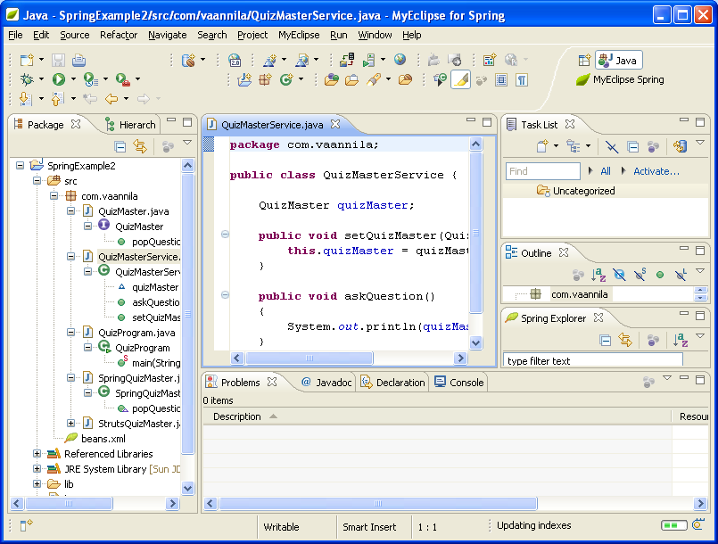 Eclipse and MyEclipse IDE: The existing project fully imported into the current workspace