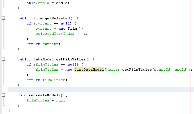 Adding code to create the FilmController instance and retrieve the films