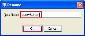 Assigning new variable name to the Java Swing button element