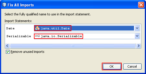 Selecting the related Imports