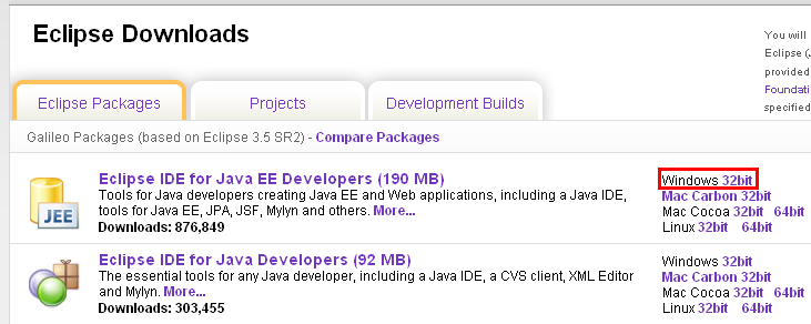Java, Aspect Oriented Programming, Aspectj and Eclipse - download Eclipse IDE