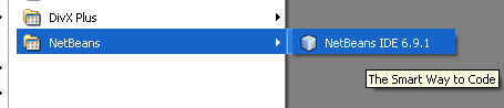 NetBeans IDE Installer: the NetBeans IDE Windows shortcut