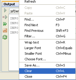 Clearing the GlassFish server log file