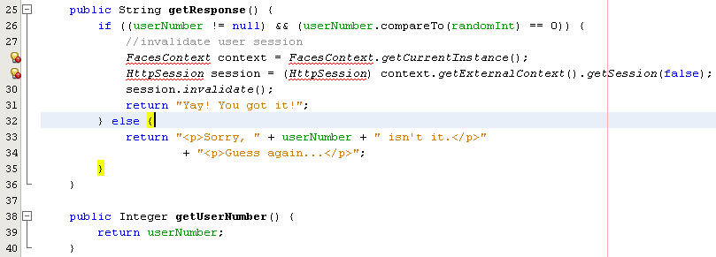 The added source code to the file