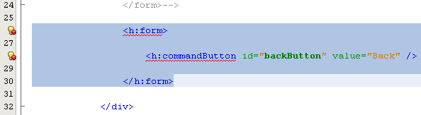 Commenting the line of source codes