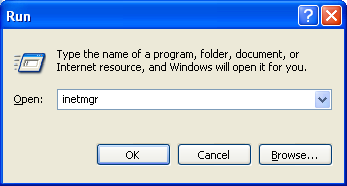 Launching the IIS from command line - inetmgr
