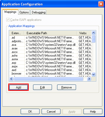 Addinh .PHP extension to the IIS mapping so that IIS can understand PHP files