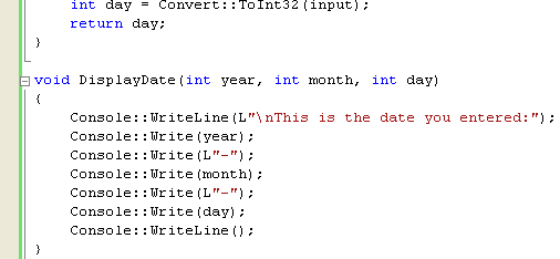 C++ .NET lopp - implementing the member function declared previously