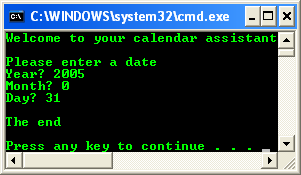 C++ .Net programming - if loop console program output example