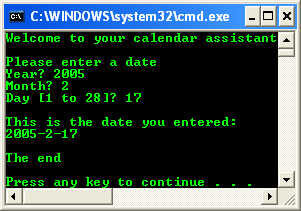 C++ .Net programming - multiple if-else console output sample