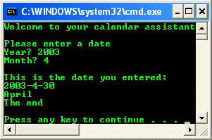 C++ .NEt programming - the switch-case-break program output example
