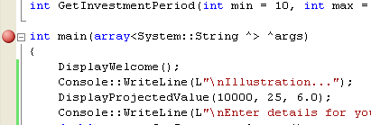 The C++ .NET tutorial on how to debug the C++ .NET program using the ...