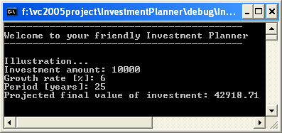 C++ .Net - console output window seen during the debug process