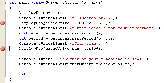 C++ .Net program debugging