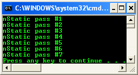 An example shows how a variable declared static in a function retains its state between calls to that function