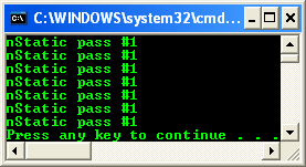 An example shows how a variable declared static in a function retains its state between calls to that function - removing the static keyword to see the effect