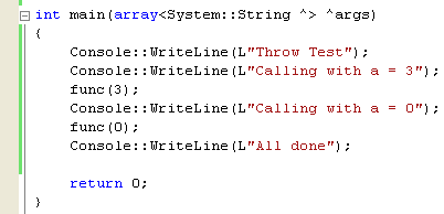 Adding the code to test out the function by adding this code to the main() function