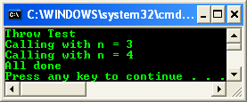 Exception handling - the program run smoothly when there is no exception