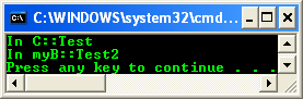 Exception handling - the upcast of the safe_cast console program output