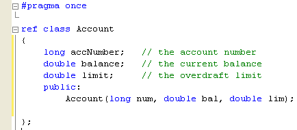 Editing the constructor definition and implementation so that three values are passed in and used to initialize these three variables