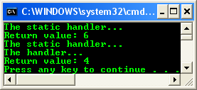 C++ .NET program output sample using old codes