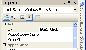 Auto generated event handler function name