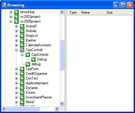 ListView with column headers in action