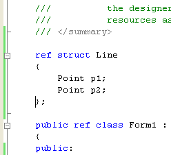 The Paint events C++ .NET program and project example with code and ...