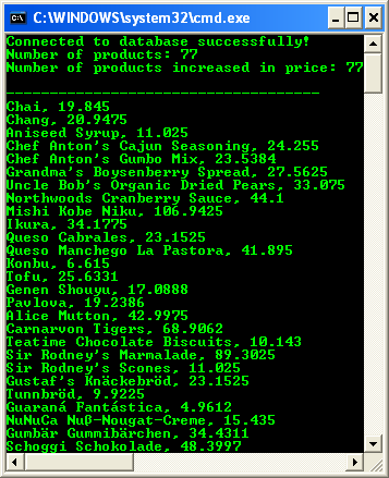 C++ .NET OledbDataReader - reading and displaying data in the Console