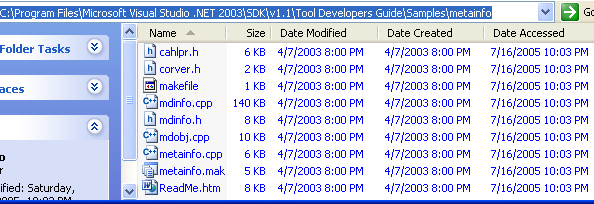 Tool developer guides .NET sample programs