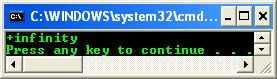 NAN, floating point .NET console program output sample
