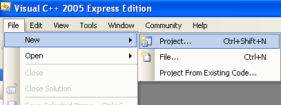 Invoking the C++ .Net project window