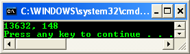 Class member function program output sample